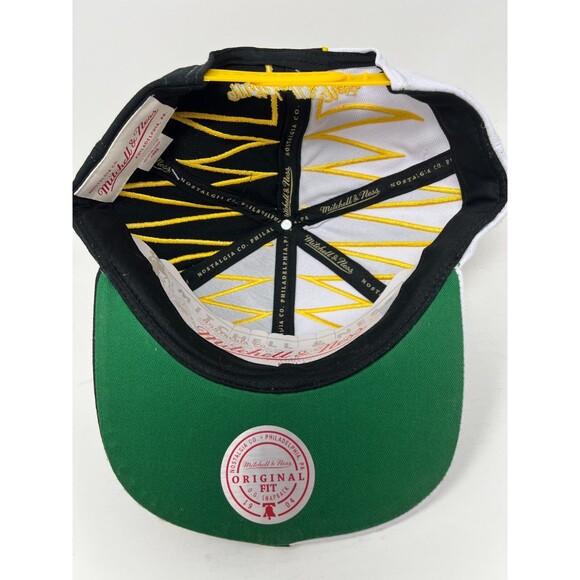 Mitchell & Ness Boston Bruins NHL Hockey Shockwave White Snapback Hat Cap - Picture 7 of 8